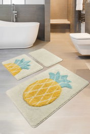 Mijölnir Juego de alfombras de baño Ananas Multicolor
